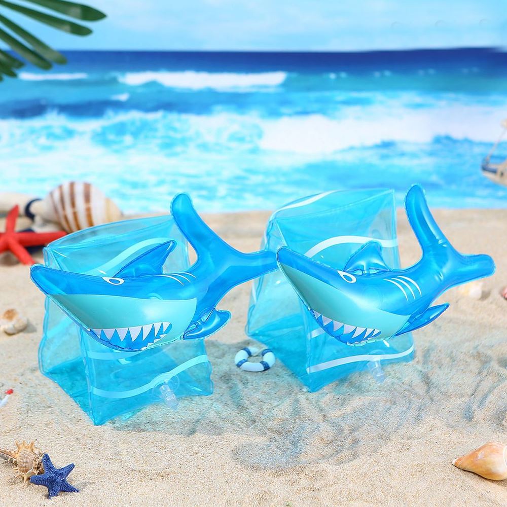 2-Pack: Kids Arm Pool Floaties Sports & Outdoors Shark - DailySale