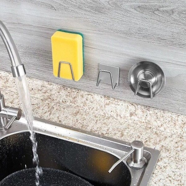 2-Pack: Kitchen Stainless Steel Sink Sponge Holder Kitchen Tools & Gadgets - DailySale