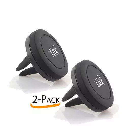 2-Pack: LAX Universal Magnetic Air Vent Mount for Smartphones and GPS Devices Automotive - DailySale