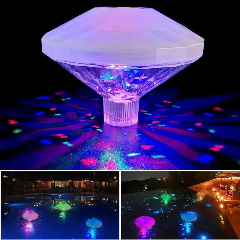 2-Pack: LED Color Changing Floating Pool Lights with 8 Modes Lighting Outdoor Lighting - DailySale