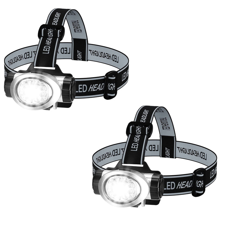 2-Pack: LED Headlamp with 4 Mode Settings Sports & Outdoors - DailySale