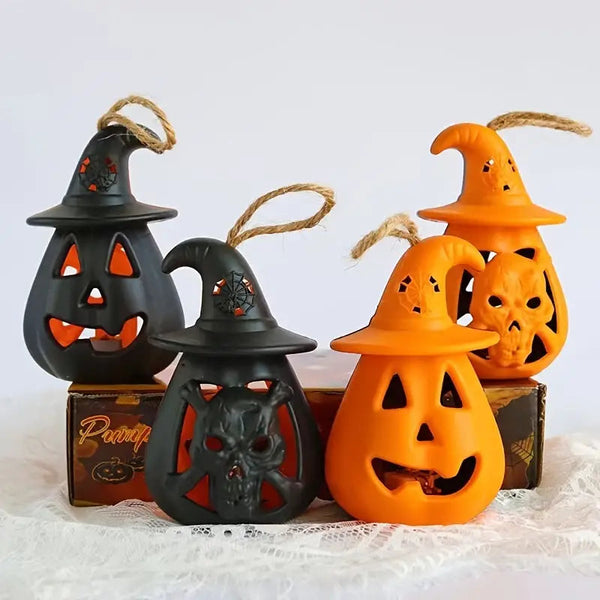 2-Pack: LED Lamp Halloween Pumpkin Light Holiday Decor & Apparel - DailySale
