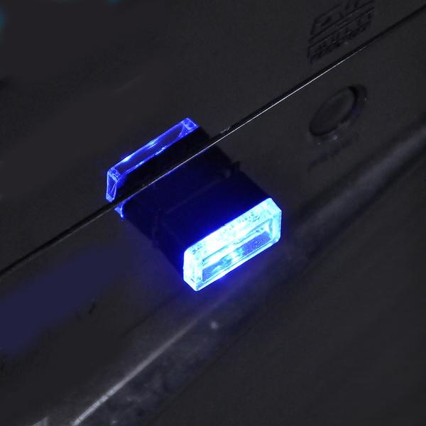 2-Pack: LED Mini Light Car Interior Wireless Atmosphere Light Automotive Blue - DailySale