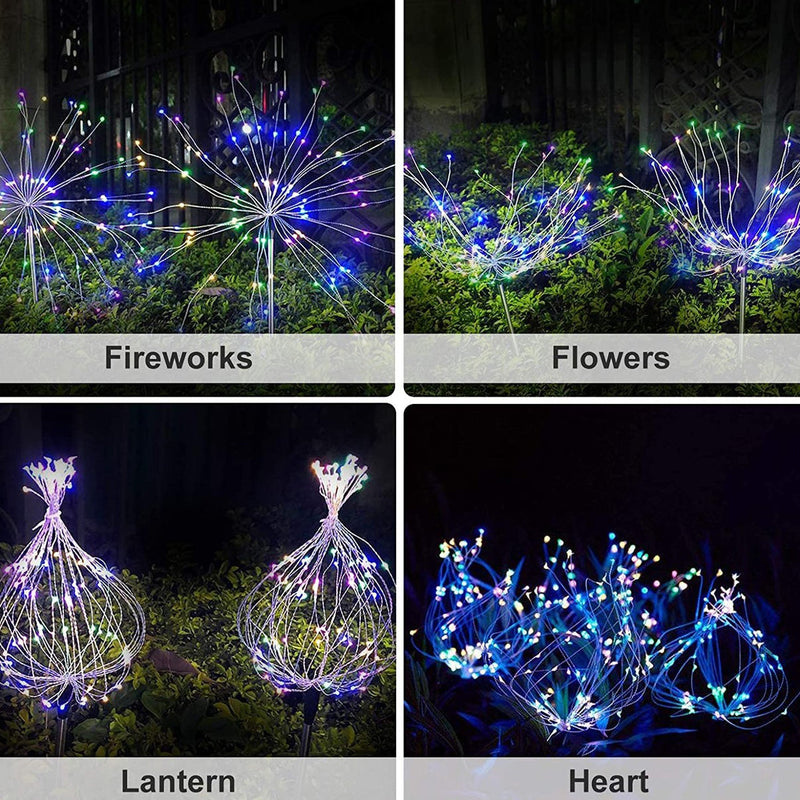 2-Pack: LED Solar Firework Garden Light Garden & Patio - DailySale