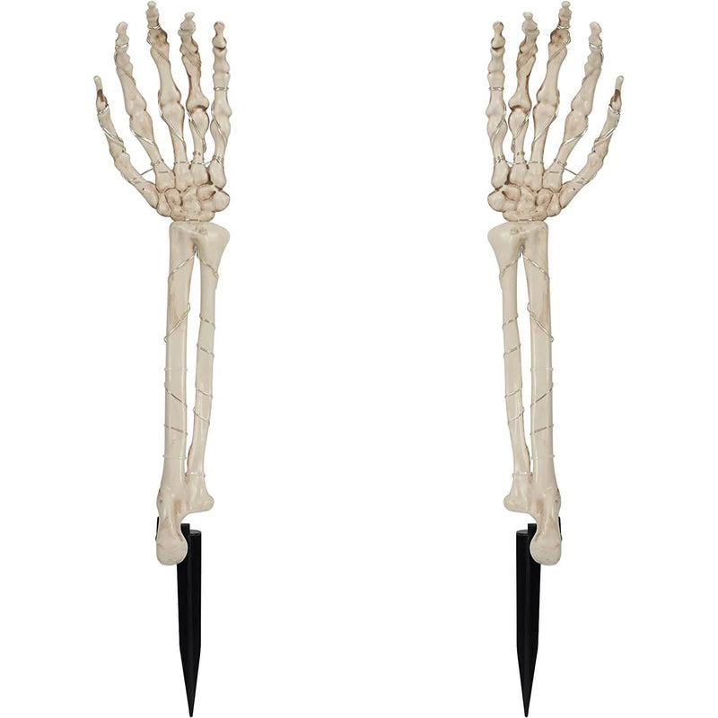 2-Pack: Light Up Skull Arm Stakes Holiday Decor & Apparel - DailySale