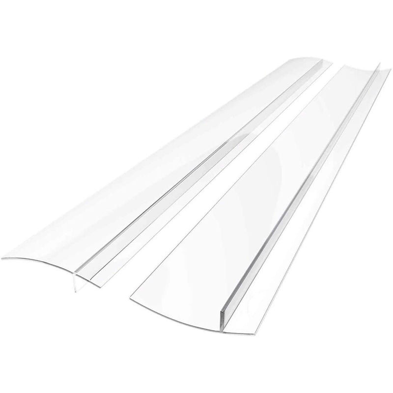 2-Pack: Linda's Silicone Stove Gap Covers Kitchen & Dining Clear - DailySale