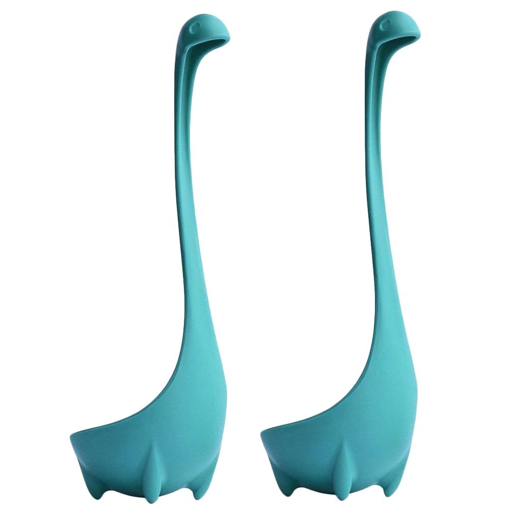 2-Pack: Loch Ness Monster Design Soup/Punch Ladles Kitchen Essentials Teal - DailySale