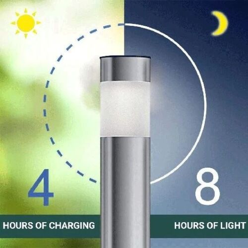 2-Pack: LUMN8 Stainless Steel Garden Lights Outdoor Lighting - DailySale