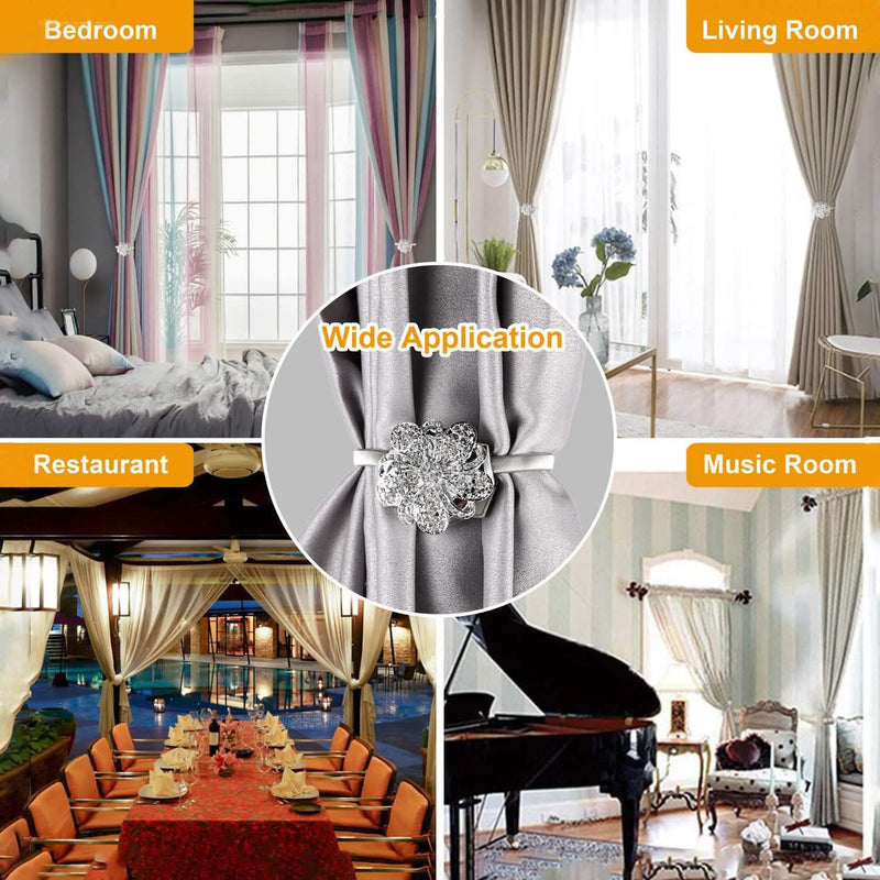 2-Pack: Magnetic Curtain Tiebacks Lighting & Decor - DailySale