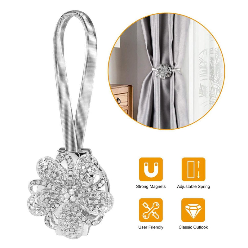 2-Pack: Magnetic Curtain Tiebacks Lighting & Decor - DailySale