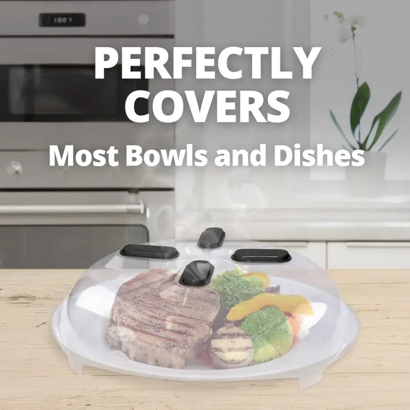 BPA Free Collapsible Microwave Cover for Food Microwave Splatter Cover Food  Strainer Dishwasher Safe 10.5 Inch 2 Pack