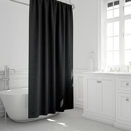 2-Pack: Magnetic Mildew Resistant Solid Vinyl Shower Curtain Liners Bath Black - DailySale