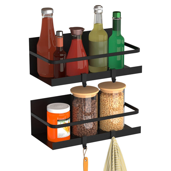 2-Pack: Magnetic Spice Holder Rack Organizer Kitchen Storage - DailySale