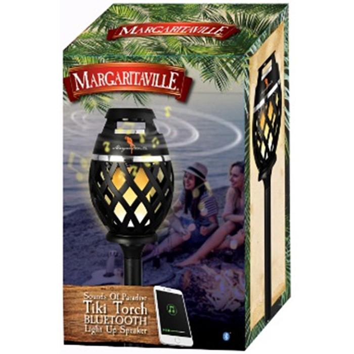 2-Pack: Margaritaville Bluetooth LED Flame Tiki-Torch Speaker With 3-Foot Pole Speakers - DailySale