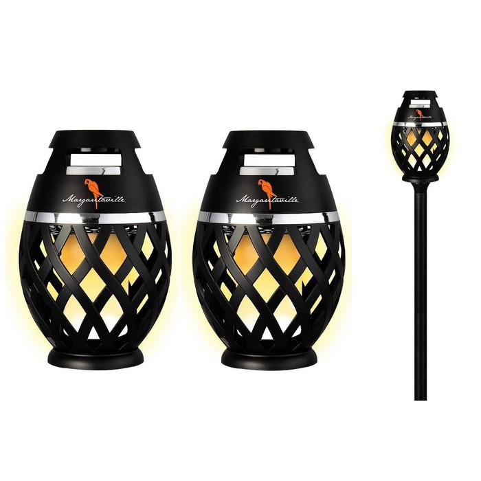 2-Pack: Margaritaville Bluetooth LED Flame Tiki-Torch Speaker With 3-Foot Pole Speakers - DailySale