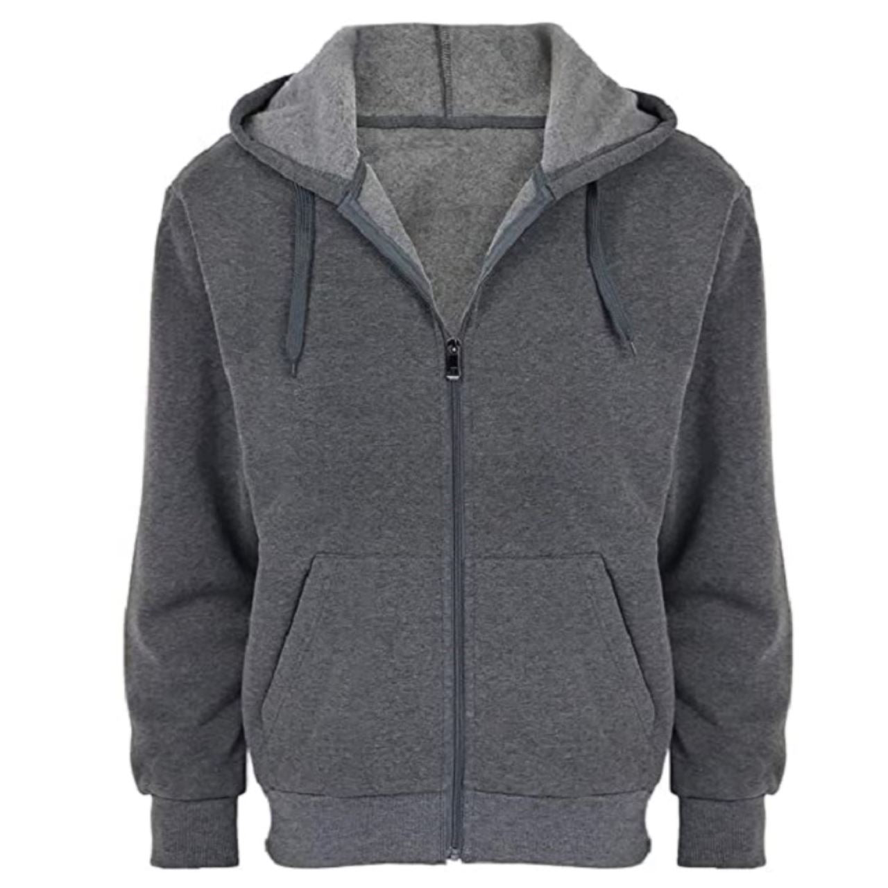 2-Pack: Men's Fleece Cotton Blend Full-Zip Hoodie Men's Outerwear - DailySale