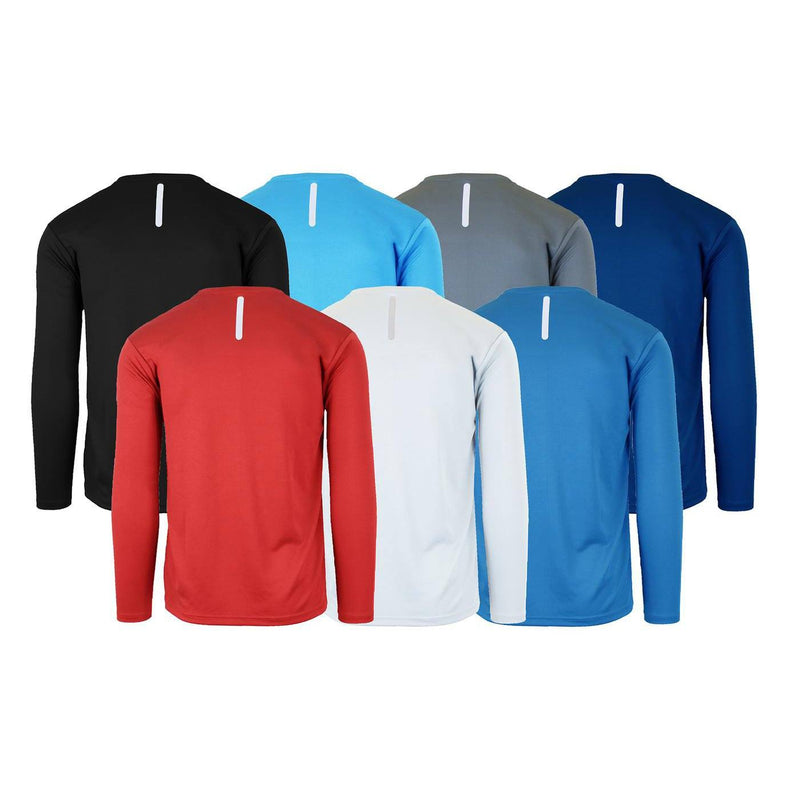 2-Pack: Men's Long Sleeve Moisture Wicking Performance Tee - Assorted Colors Men's Apparel - DailySale