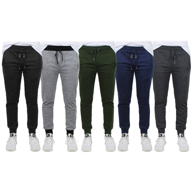 2-Pack: Men's Slim-Fit French Terry Jogger Lounge Pants Men's Clothing - DailySale
