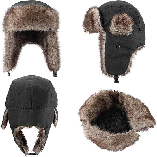 2-Pack: Men's Ushanka Winter Faux Fur Hat with Ear Flaps Sports & Outdoors - DailySale