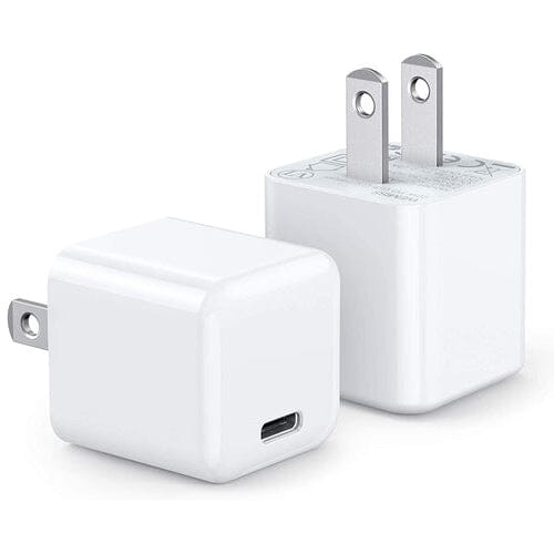 2-Pack: Mini 20W Fast Type C Wall Charger with PD 3.0 Mobile Accessories - DailySale