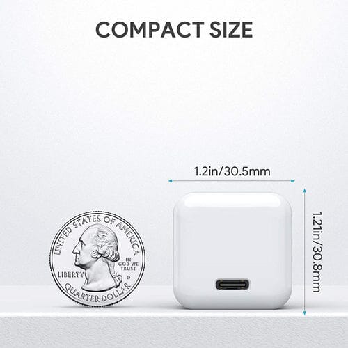 2-Pack: Mini 20W Fast Type C Wall Charger with PD 3.0 Mobile Accessories - DailySale