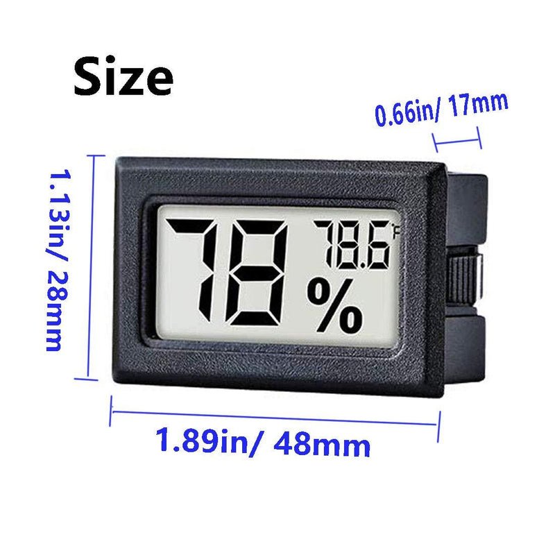 2-Pack: Mini Digital Hygrometer Gauge Indoor Thermometer Household Appliances - DailySale