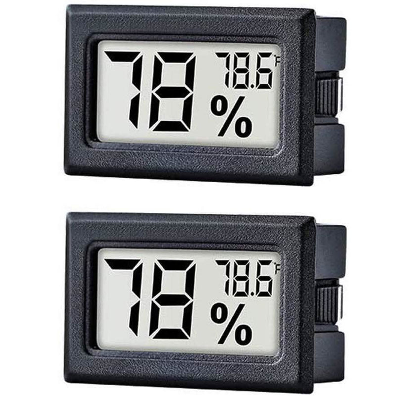 2-Pack: Mini Digital Hygrometer Gauge Indoor Thermometer Household Appliances - DailySale
