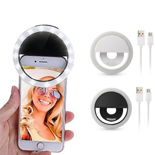 2-Pack: Mobile Ring Light Portable Selfie LED Light Ring Camera Flash Mobile Accessories - DailySale