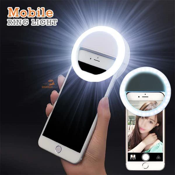2-Pack: Mobile Ring Light Portable Selfie LED Light Ring Camera Flash Mobile Accessories - DailySale