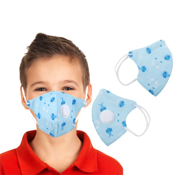 2-Pack: Multilayer Protective Respirator Safety Face Mask for Kids