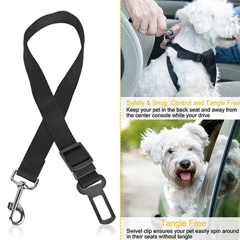 2-Pack: Multipurpose Pet Safety Vehicle Seat Belt Pet Supplies - DailySale