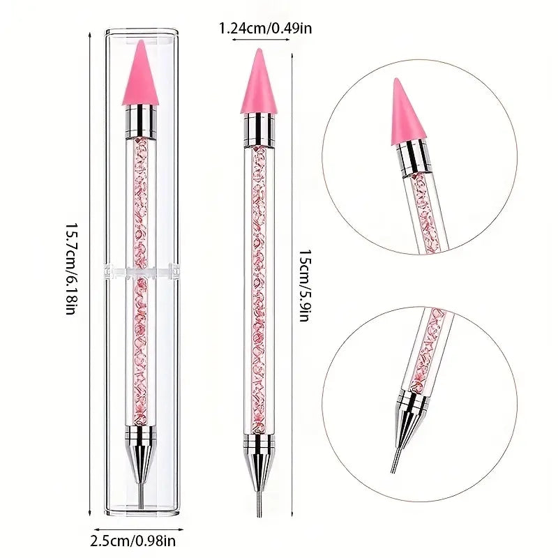 2-Pack: Nail Rhinestone Picker Dotting Tool Beauty & Personal Care - DailySale