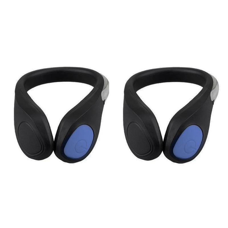 2-Pack: Night Safety LED Shoe Clip Lights Sports & Outdoors Blue - DailySale