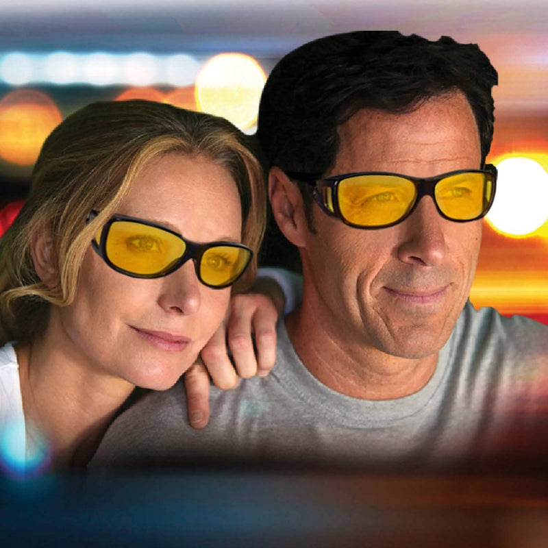 2-Pack: Night Sight Polarized HD Night Vision Glasses Sports & Outdoors - DailySale