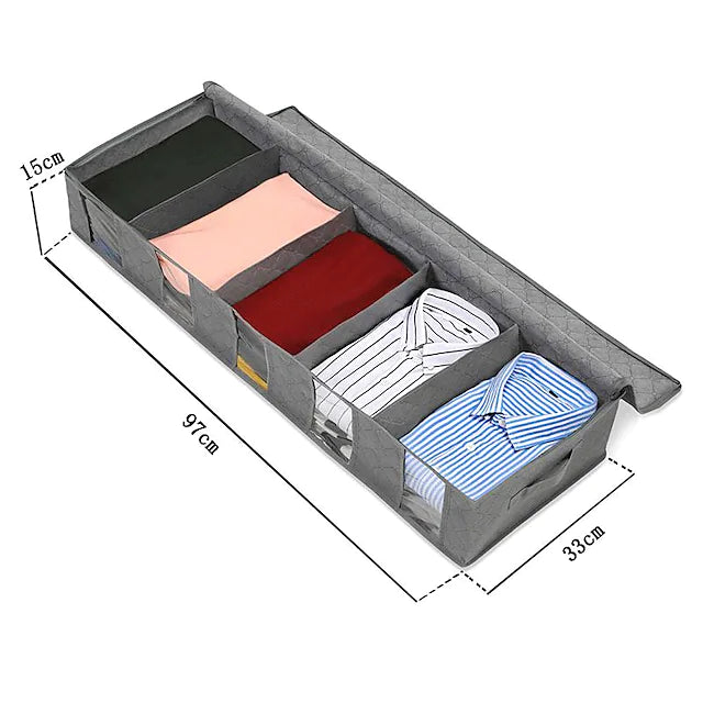 2-Pack: Non-Woven Bed Bottom Storage Bag Closet & Storage - DailySale