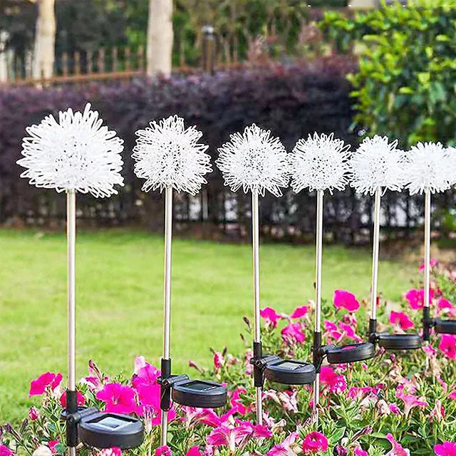 2-Pack: Outdoor Solar Dandelion Lawn Lights Outdoor Lighting - DailySale