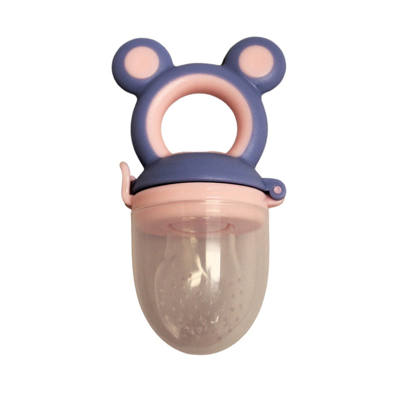 2-Pack: Pacifier Vulcanized Silicone Baby Fruit Feeder Baby Pink - DailySale