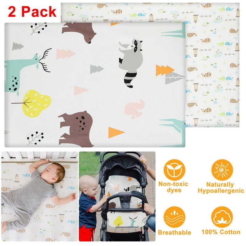 2-Pack: Pack N Play Portable Crib Sheet Baby - DailySale