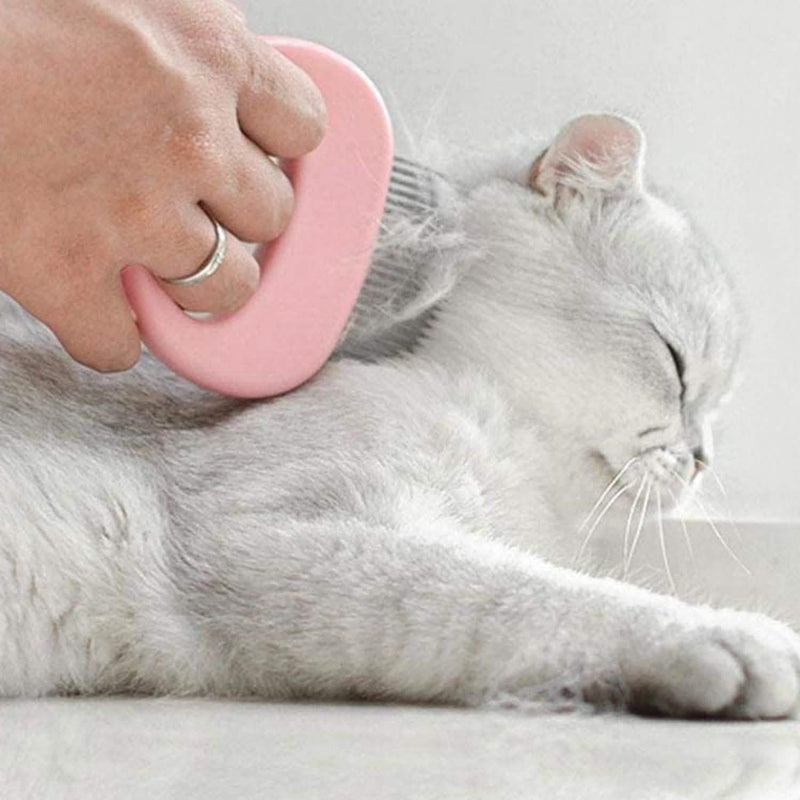 2-Pack: Pet Hair Removal And Massaging Shell Comb Brush For Grooming And Shedding Pet Supplies - DailySale