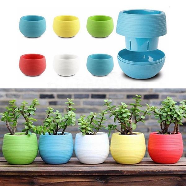 2-Pack: Plastic Plant Flower Pots Garden & Patio - DailySale