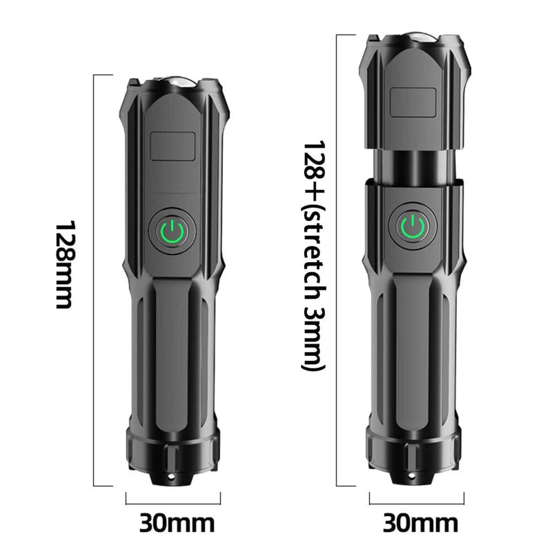 2-Pack: Portable and Multi-Functional Telescopic Zoomable Flashlight Sports & Outdoors - DailySale