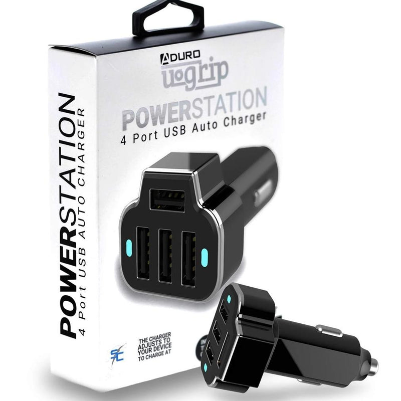 2-Pack: PowerUp 4 USB Port Car Charger Adapter Auto Accessories - DailySale