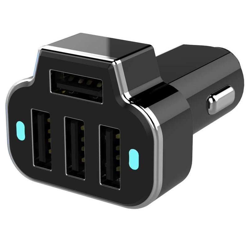2-Pack: PowerUp 4 USB Port Car Charger Adapter Auto Accessories - DailySale