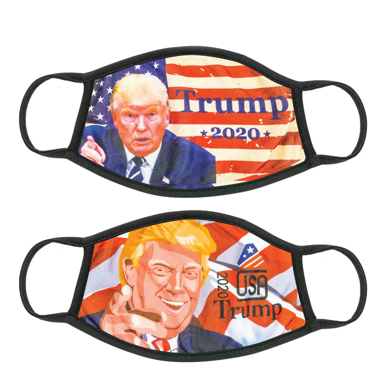 2-Pack: President 2020 Election Masks Face Masks & PPE Trump - DailySale