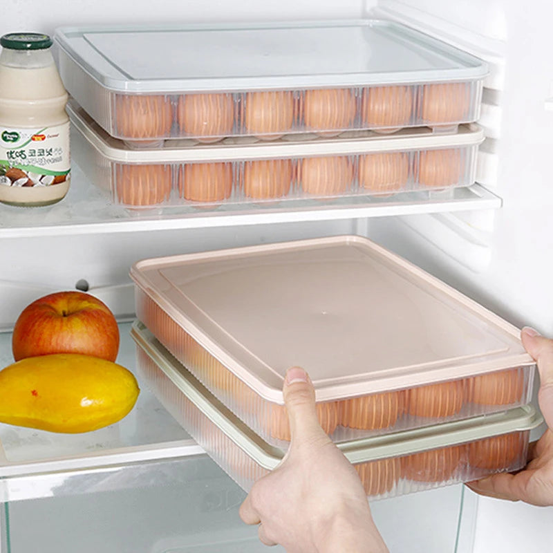 2-Pack: Refrigerator Egg Box Food Preservation Kitchen Storage - DailySale