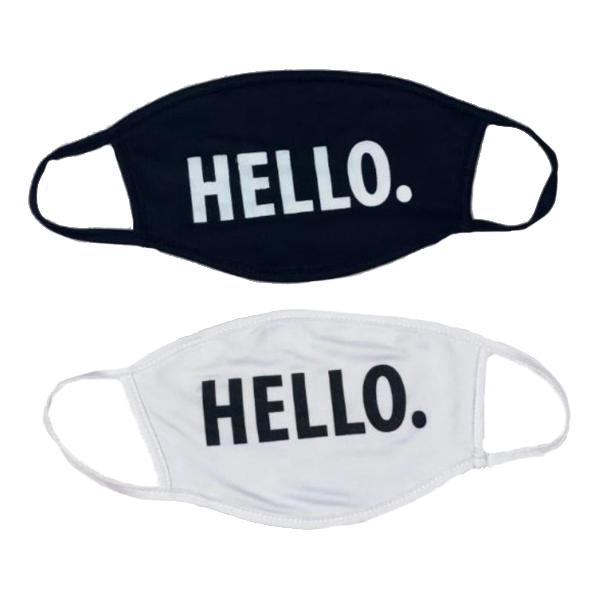 2-Pack: Reusable Premium Stretchy Unisex Face Mask Wellness & Fitness Hello - DailySale