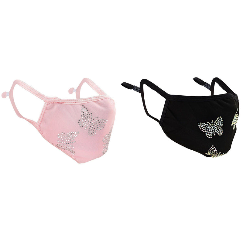 2-Pack: Reusable Washable Fitted Butterfly Pattern