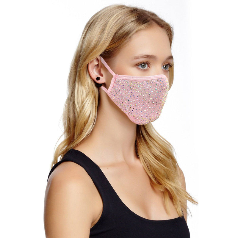 2-Pack: Reusable Washable Fitted Crystal Masks