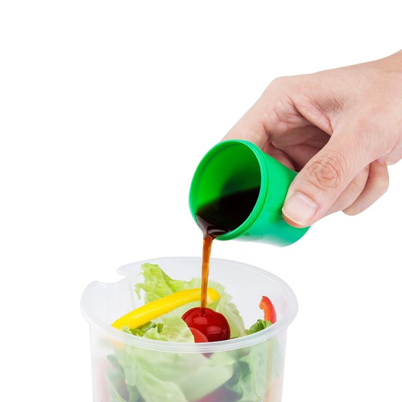 2-Pack: Salad or Lunch To Go Container With Fork & Dressing Cup Kitchen Essentials - DailySale