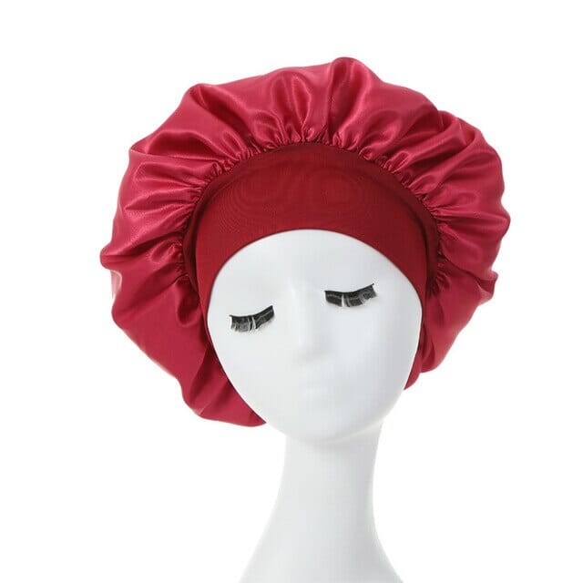 2-Pack: Satin Sleep Bonnet for Curly Hair Women's Shoes & Accessories Red - DailySale